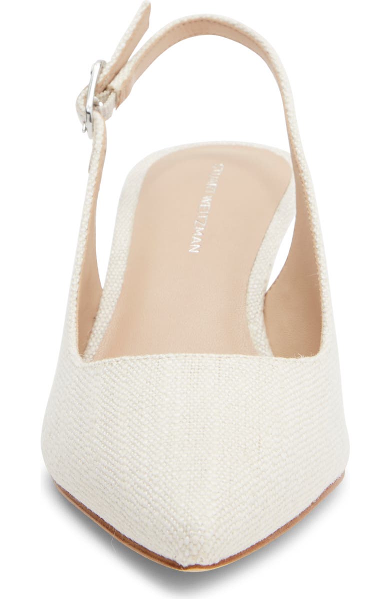 Stuart Weitzman Isla Slingback Pump, Alternate, color, Natural