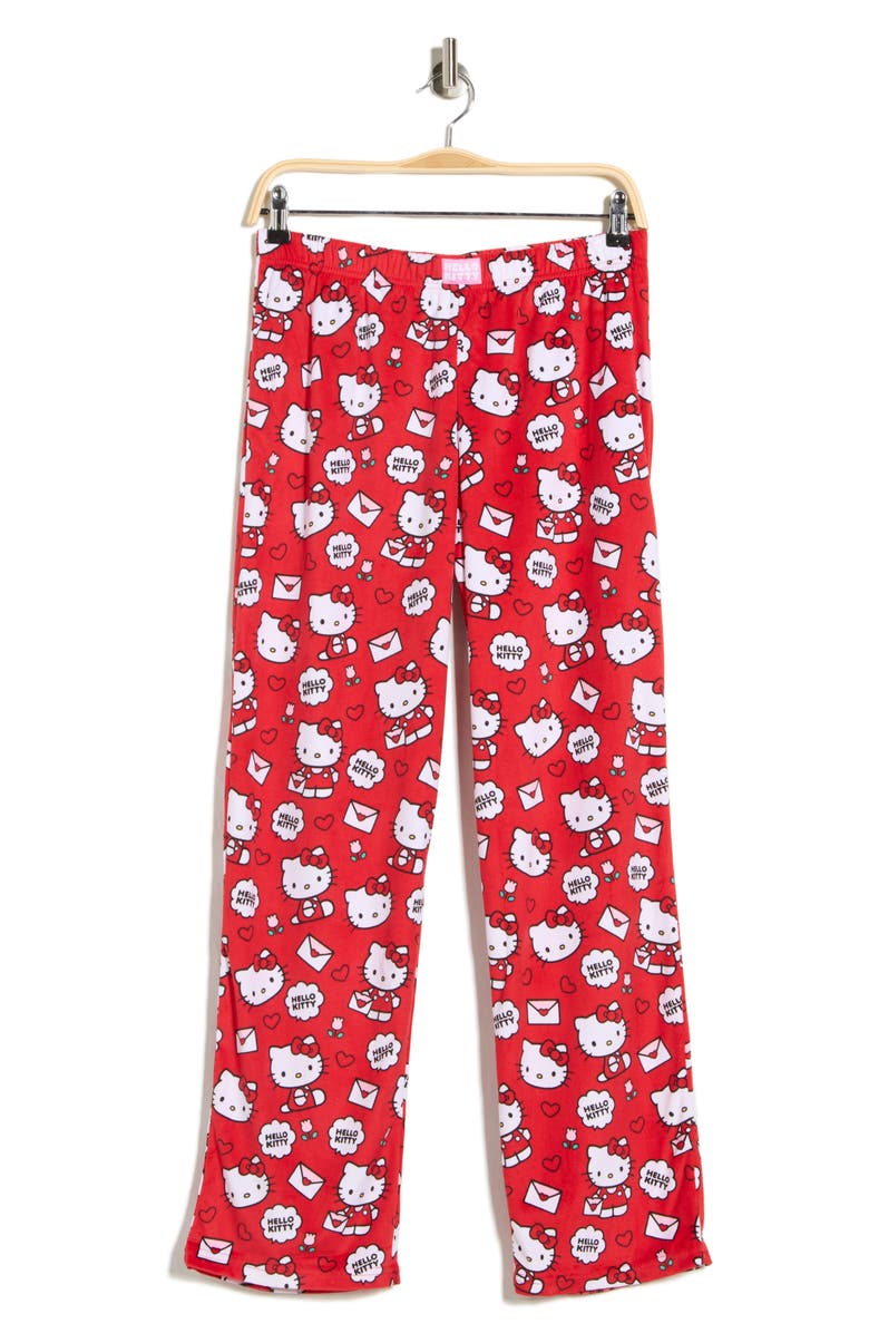 Hello Kitty Pajama Pants, Alternate, color, Red Print