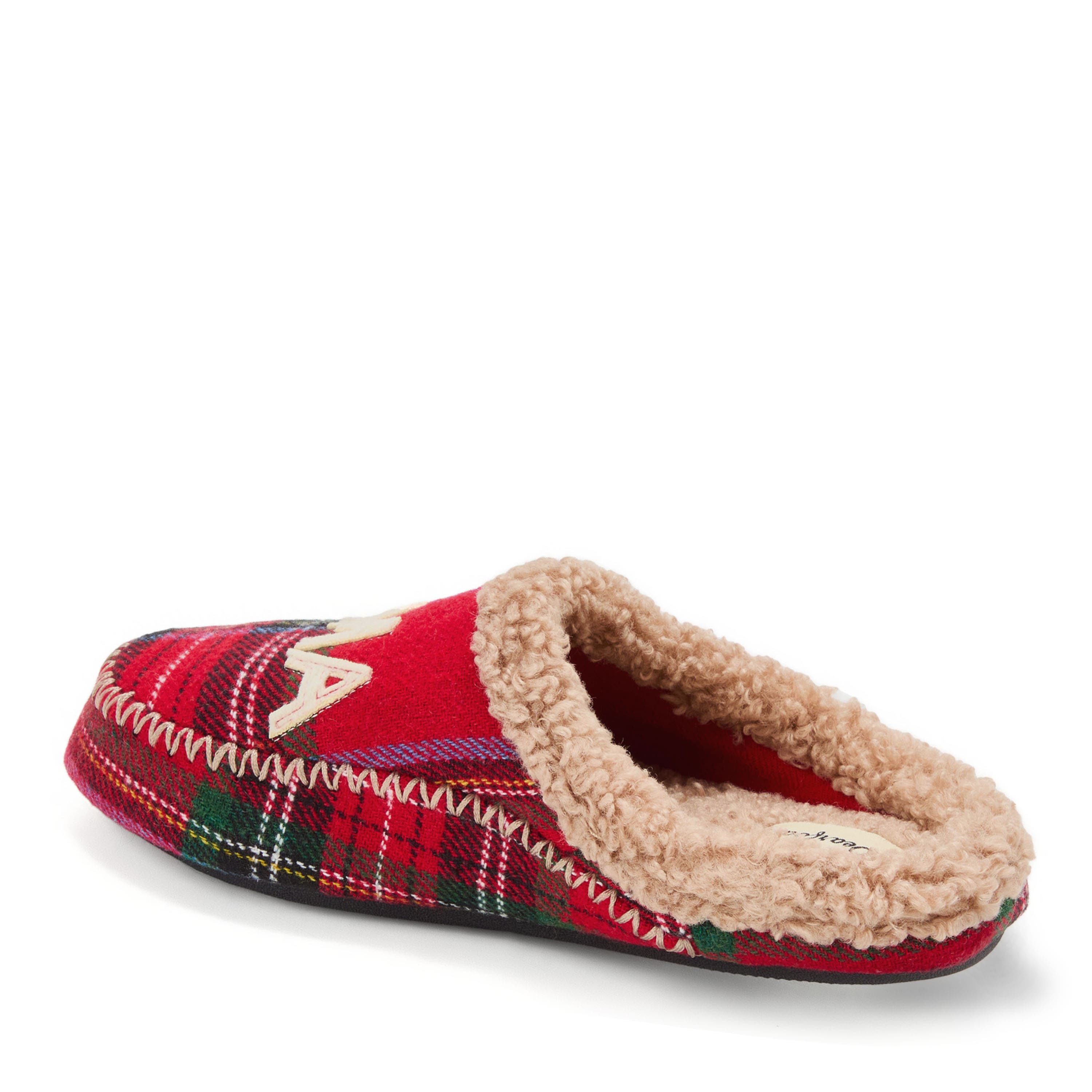 DEARFOAMS Mama Bear Plaid Clog Slipper, Alternate, color, Plaid