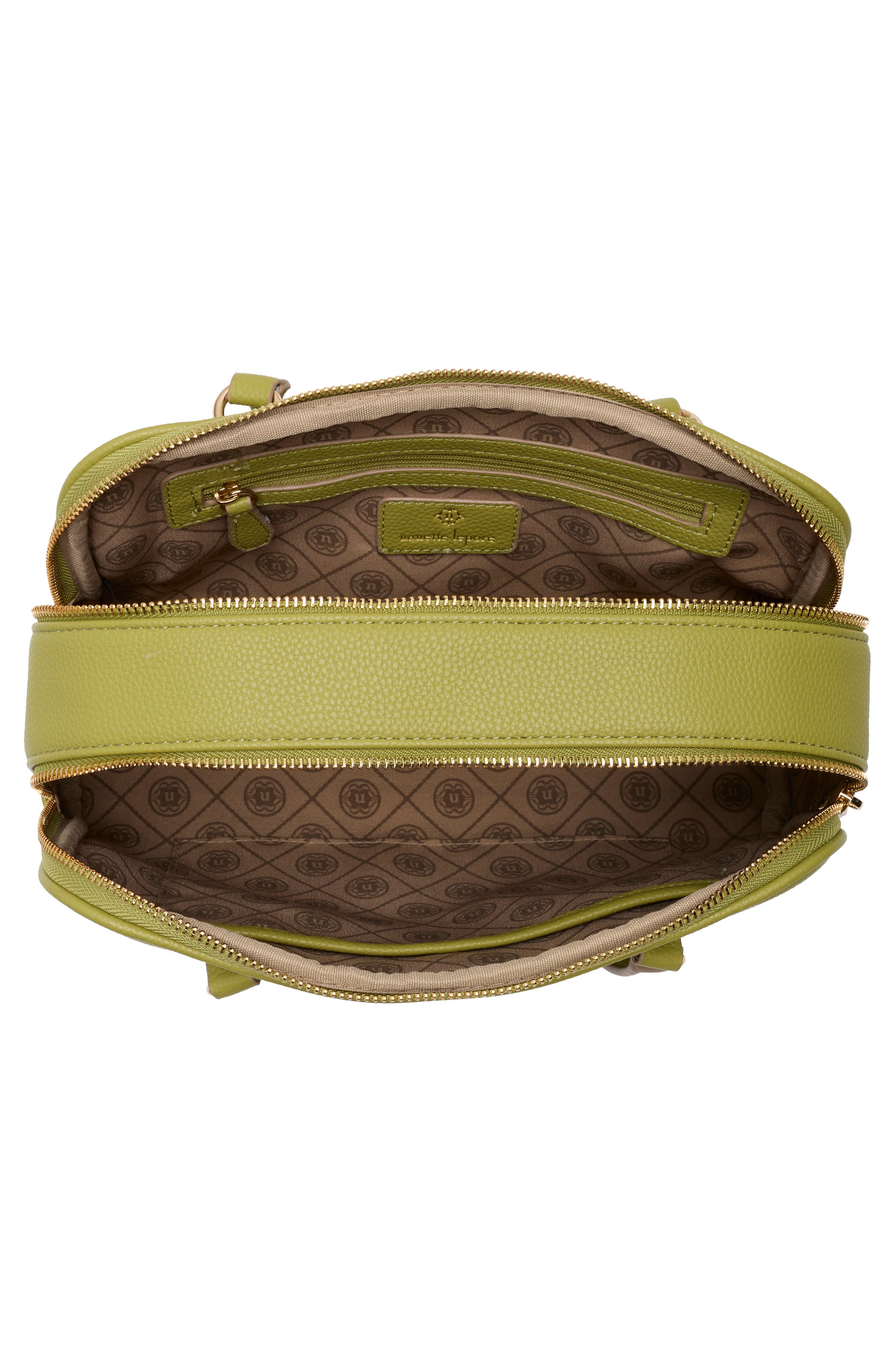 Nanette Lepore East/West Double Section Shoulder Bag, Alternate, color, Algae Bloom