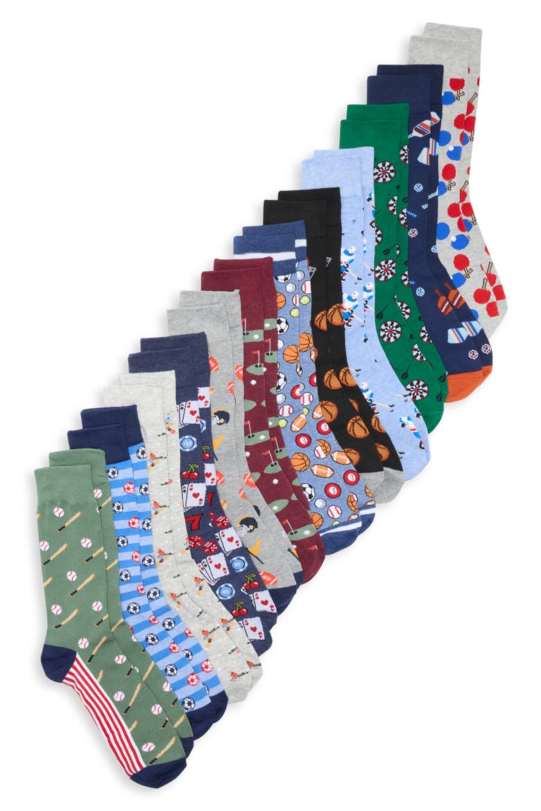 12-Pack Days of Sports Box Set, Main, color, BLUE MULTI