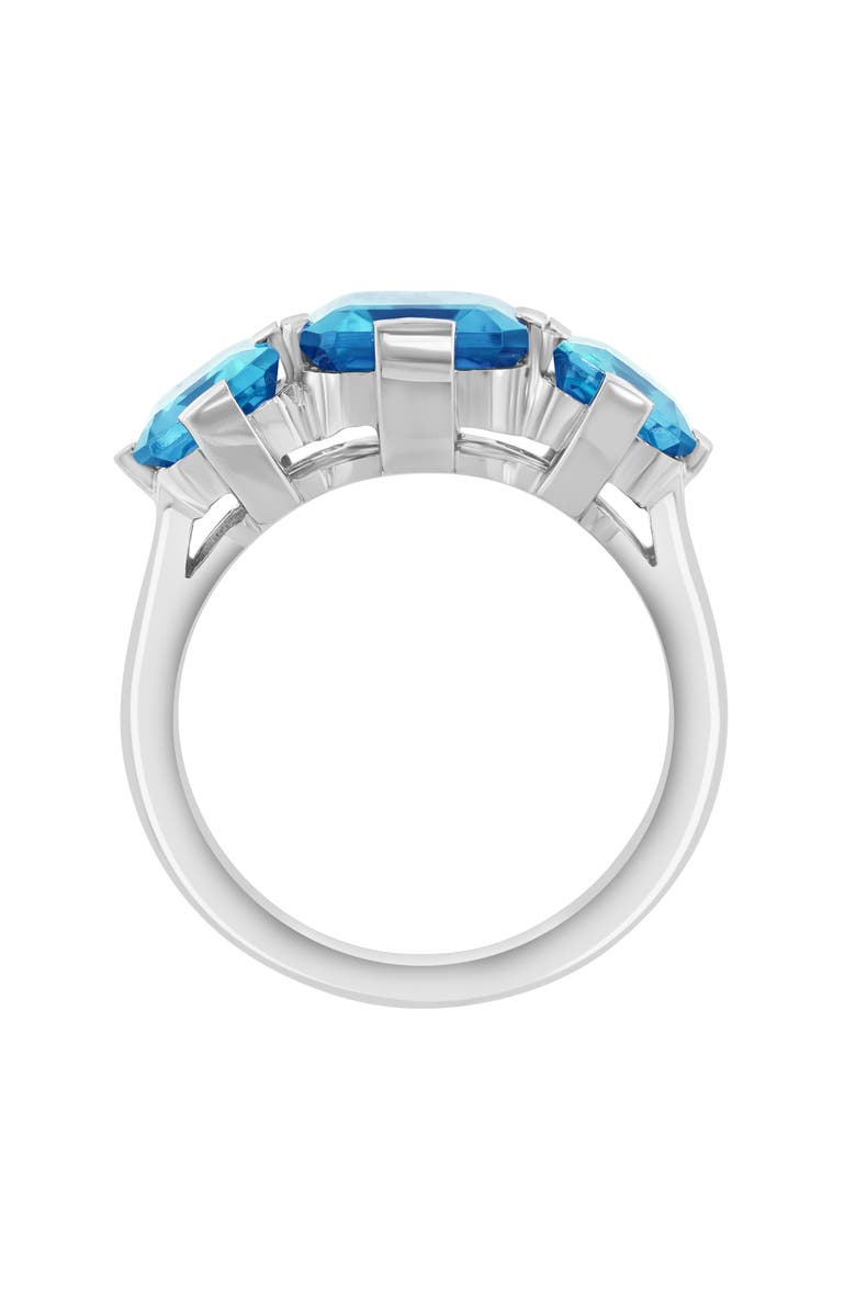 EFFY Sterling Silver Blue Topaz Three-Stone Ring, Alternate, color, Blue