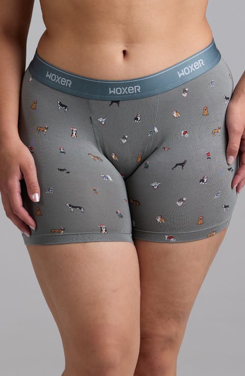 Woxer Baller Ultra-soft 5-inch Boxer Briefs In Gray