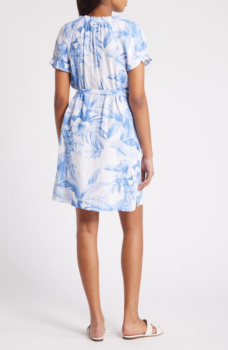 Tommy Bahama Daybreak Hibiscus Floral Double Gauze Dress, Alternate, color,