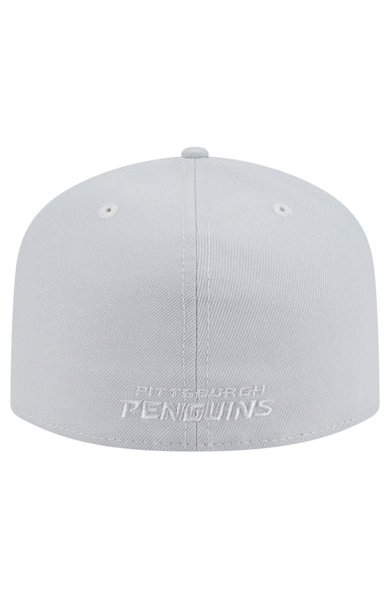 New Era Men's New Era Gray Pittsburgh Penguins Color Pack A-Frame 59FIFTY Fitted Hat, Alternate, color, Gray