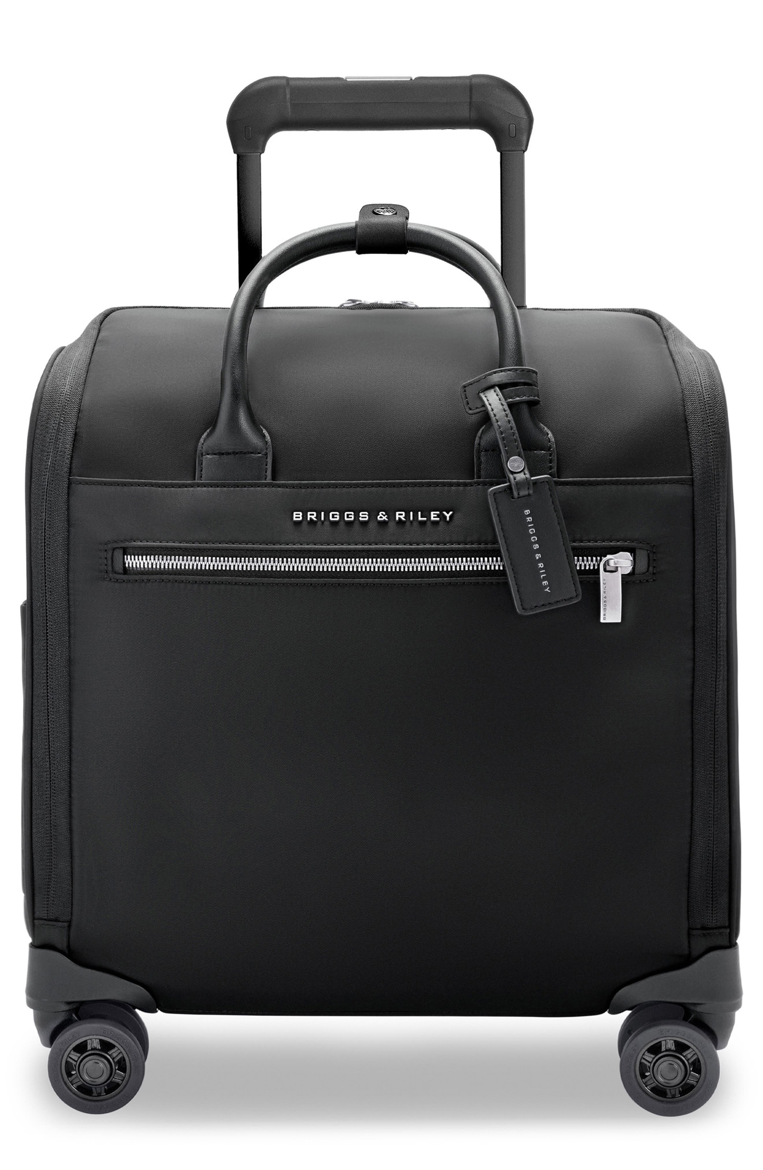 Briggs & Riley Rhapsody Cabin Spinner Carry-On Suitcase, Main, color, Black