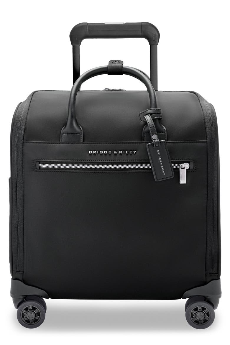 Rhapsody Cabin Spinner Carry-On Suitcase, Main, color, BLACK