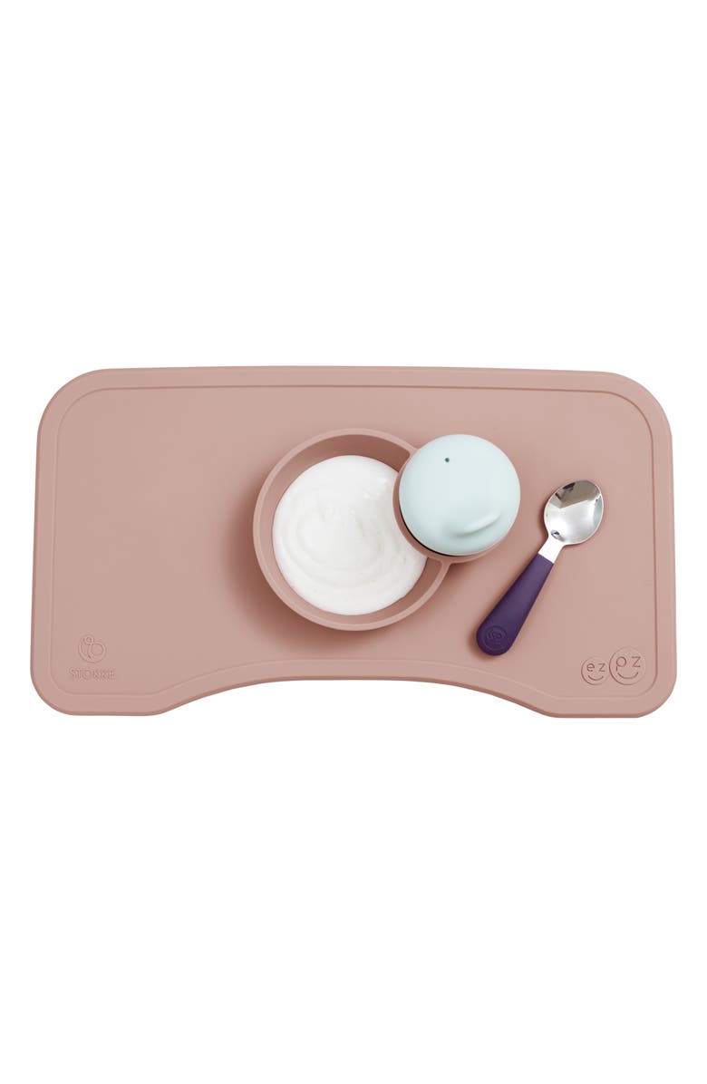 Stokke x ezpz Silicone Placemat for Steps<sup>™</sup> High Chair, Main, color, Pink
