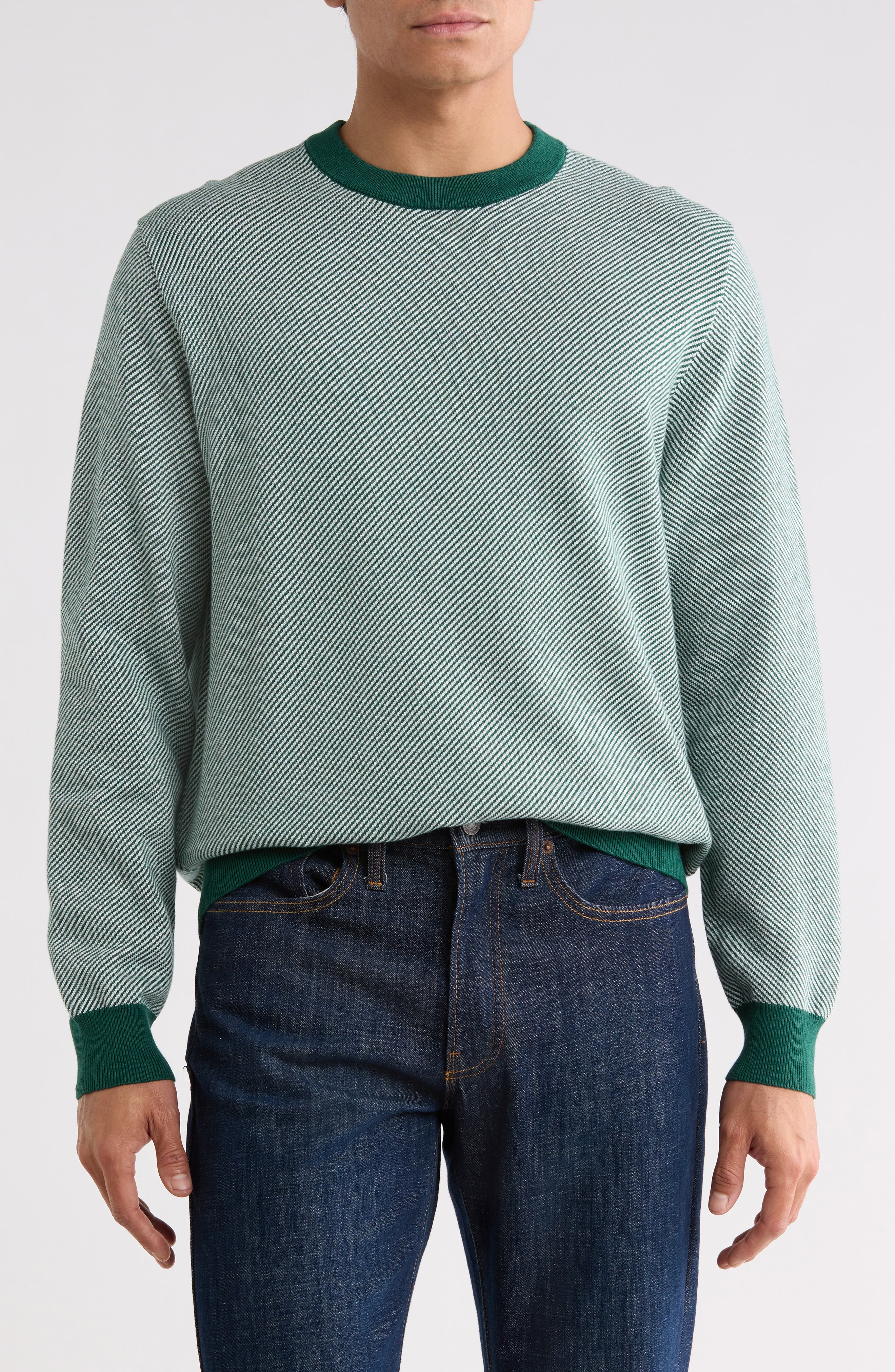 Redcliff Creek Stripe Crewneck Sweater