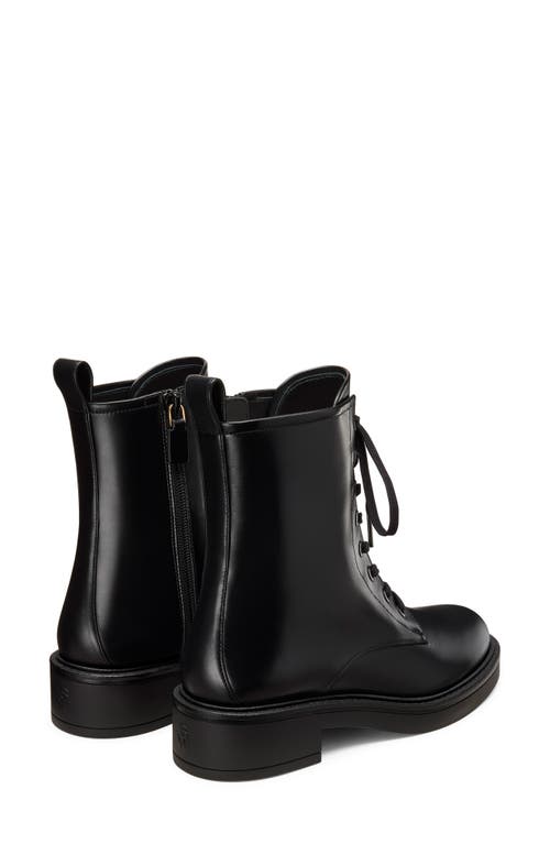 Stuart Weitzman Celia Lite Lace-up Bootie In Black