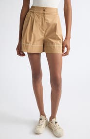 Moncler Piped Cotton & Nylon Shorts