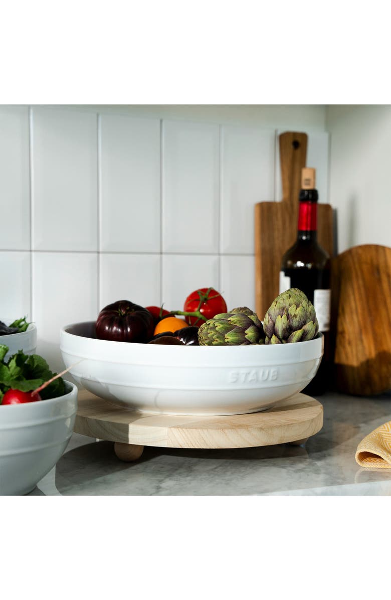 Staub Ceramic 11.5-Inch Ceramic Mixing Bowl, Alternate, color, White