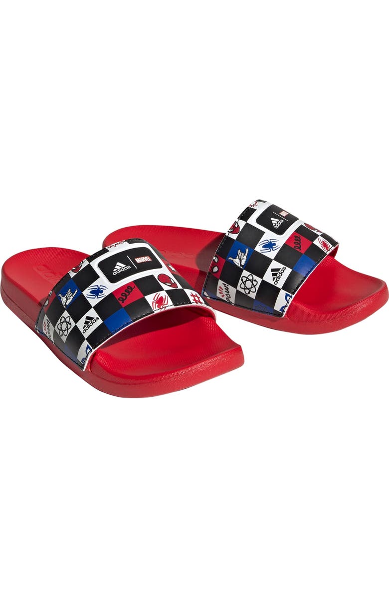 adidas Kids' x Disney Spider-Man Slide Sandal, Main, color,