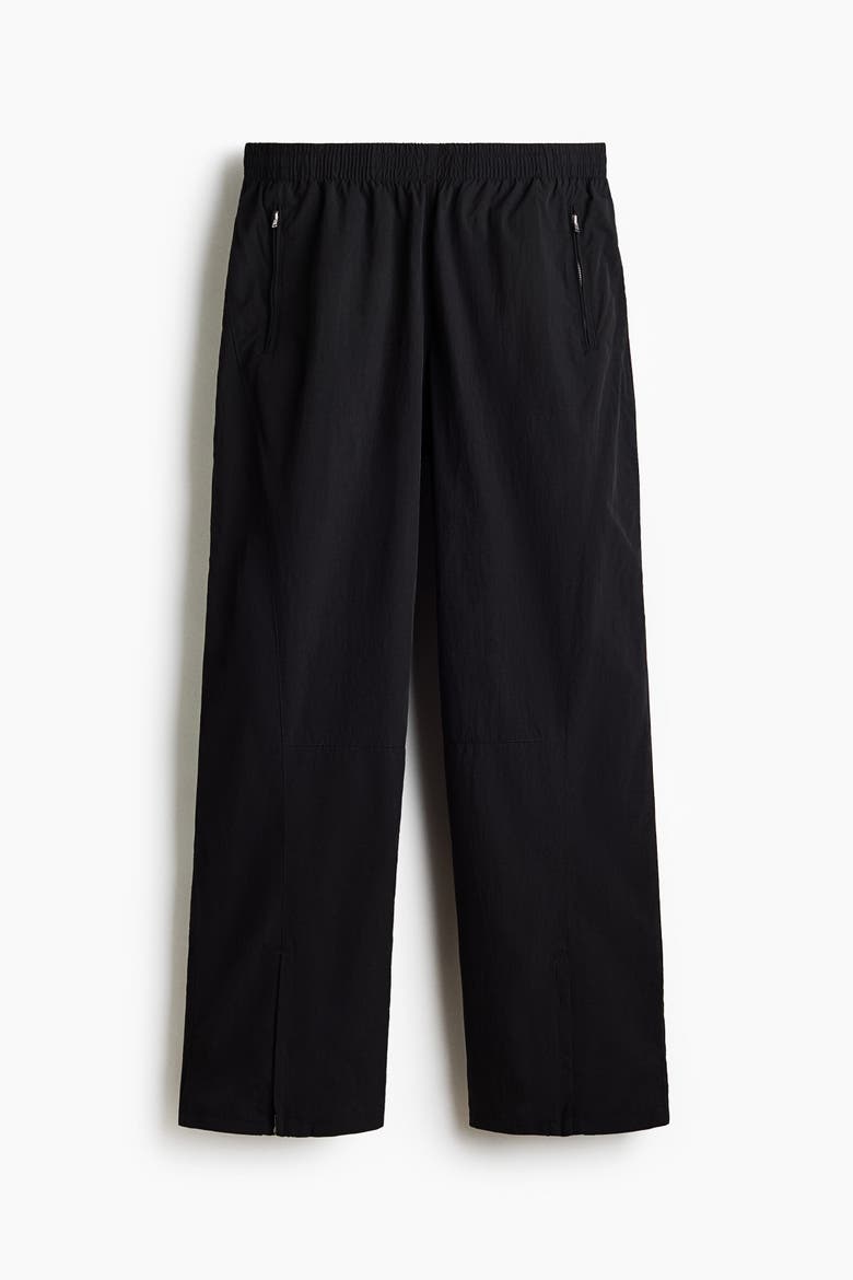 Loose-fit Nylon Track Pants, Alternate, color, Black