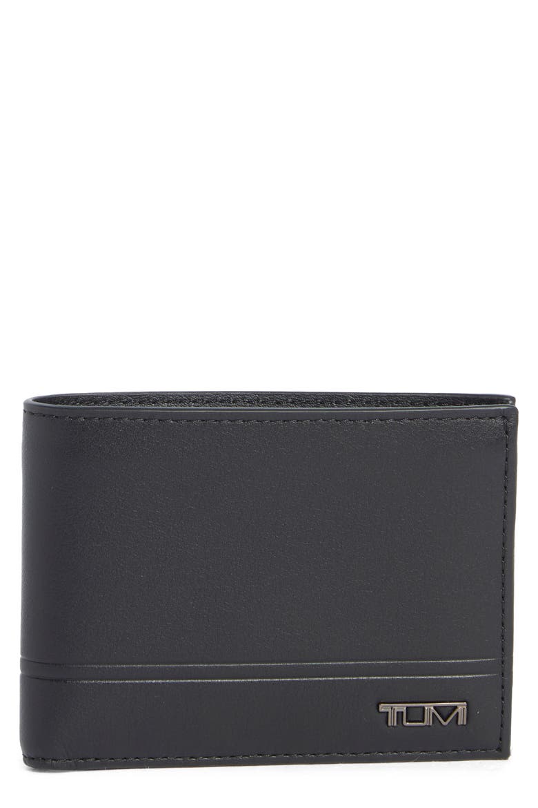 Double Bifold Wallet, Main, color, BLACK