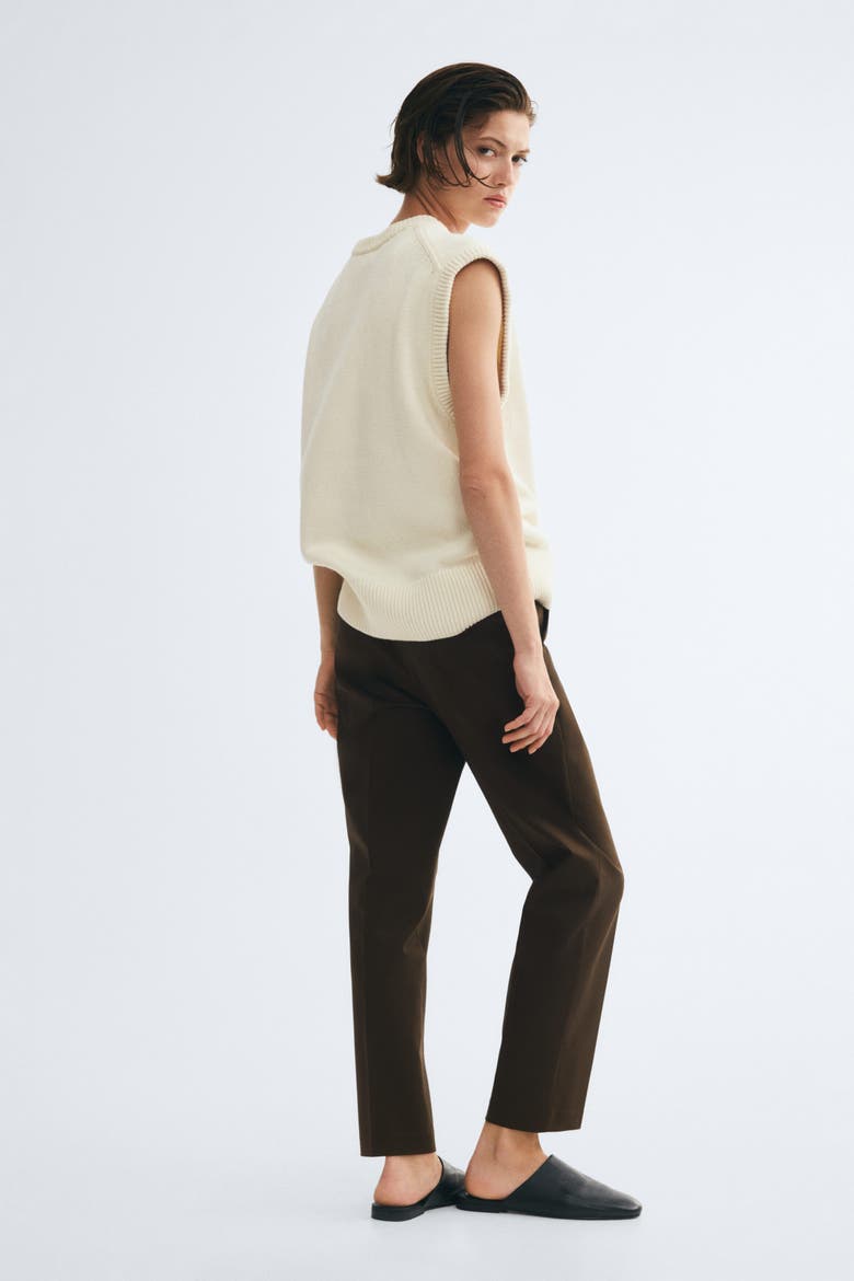 Cigarette Trousers, Alternate, color, Dark khaki green