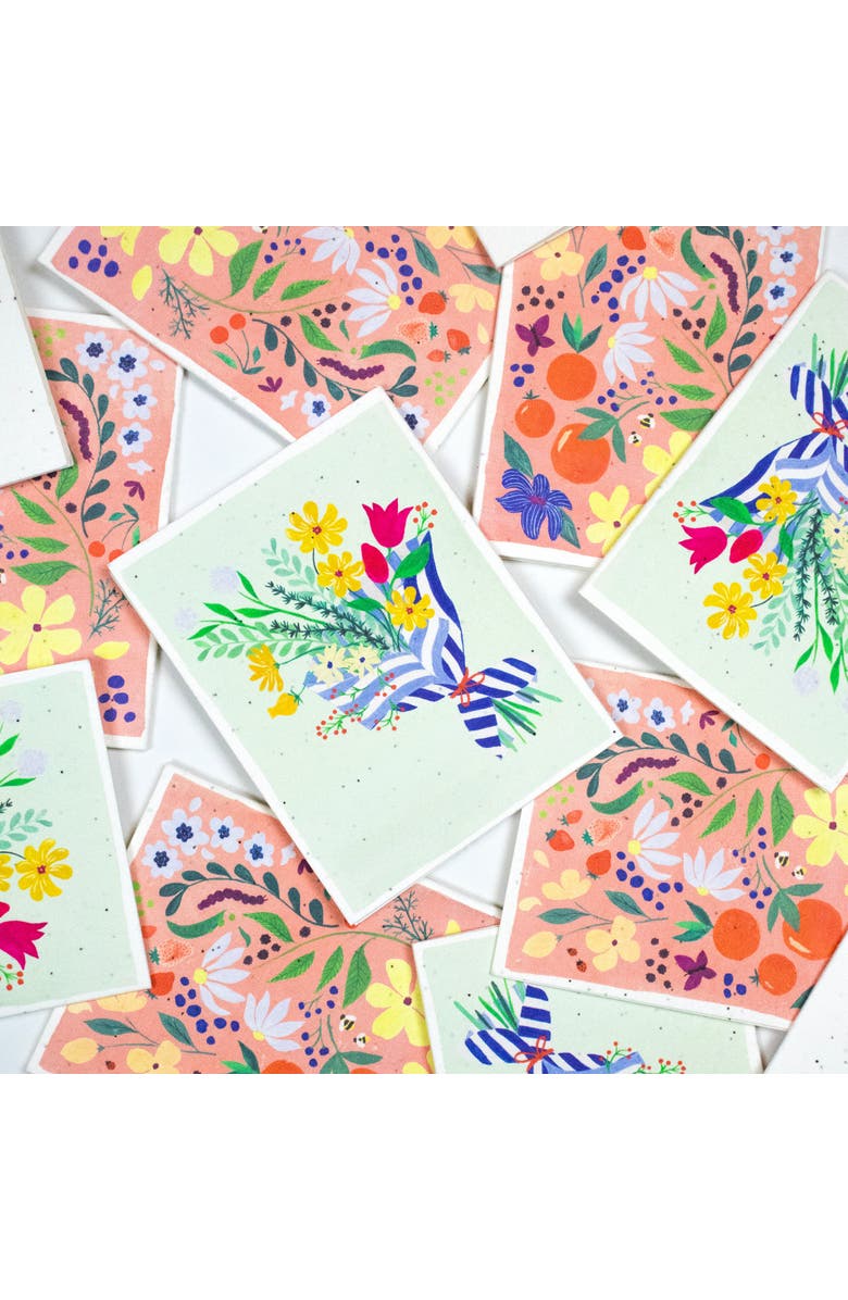 Supra Endura Seed Cards - Floral Print - 8-Pack, Alternate, color, Multi