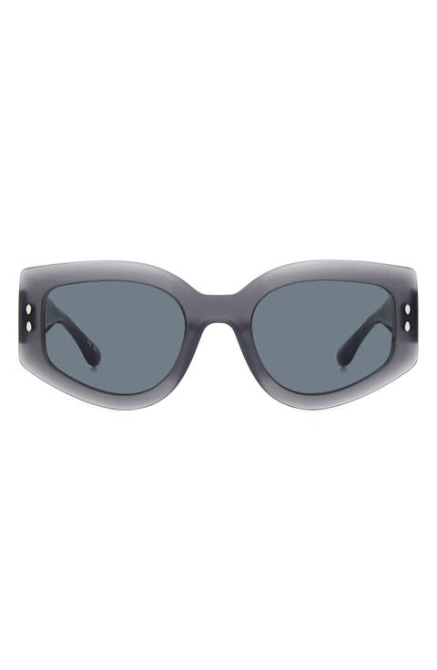 54mm Gradient Cat Eye Sunglasses