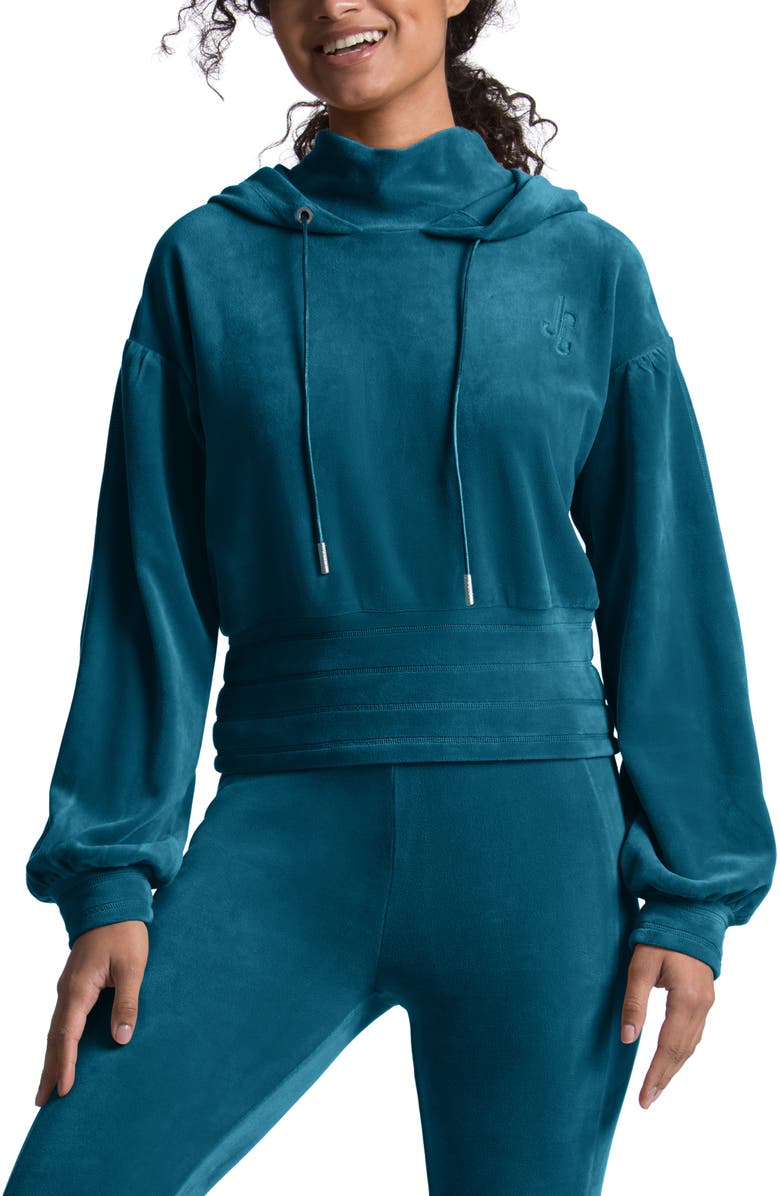 Juicy Couture Velour Hoodie, Main, color, 