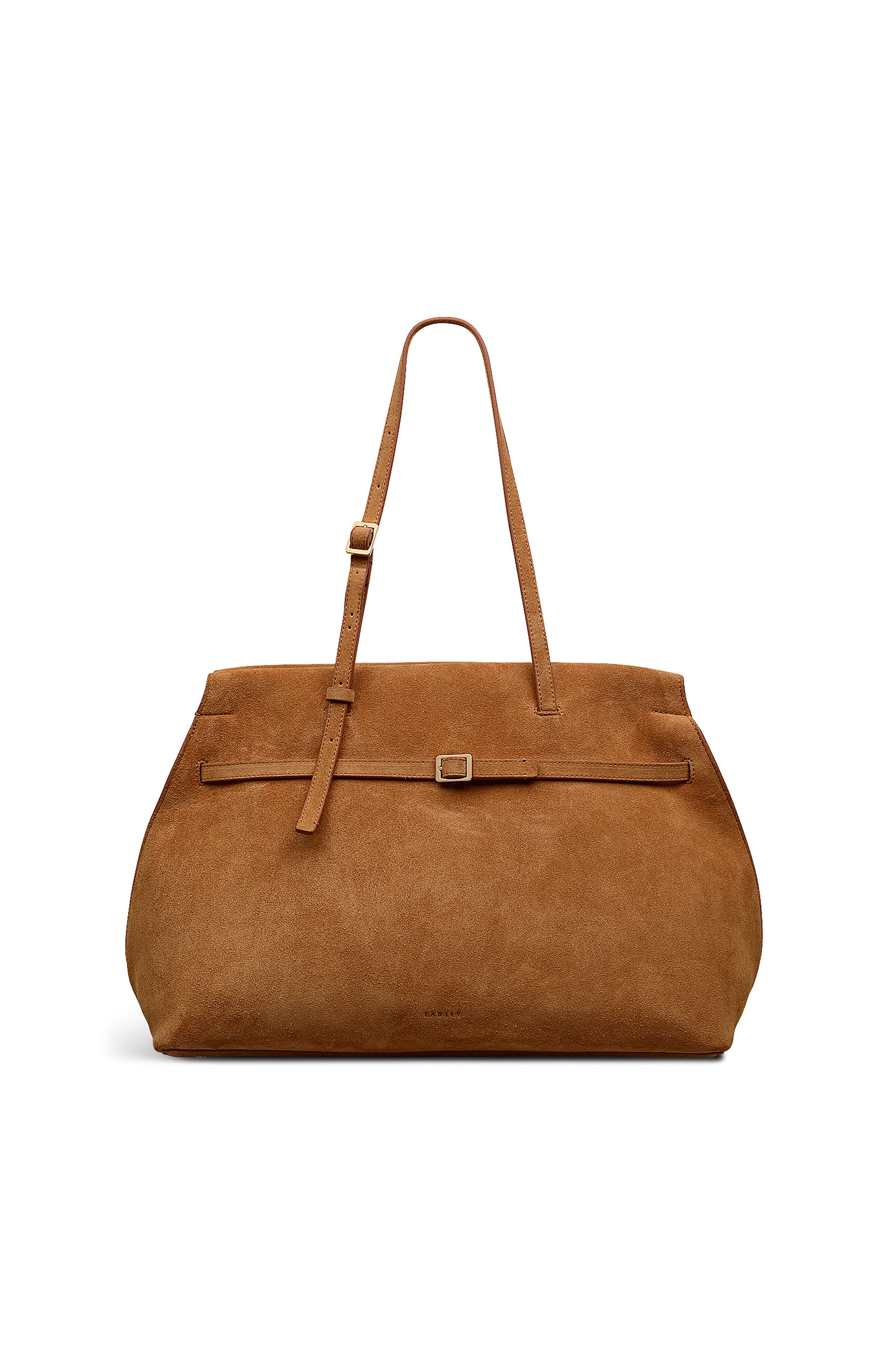 Radley The Christina - Suede Large Ziptop Shoulder Bag, Main, color, 