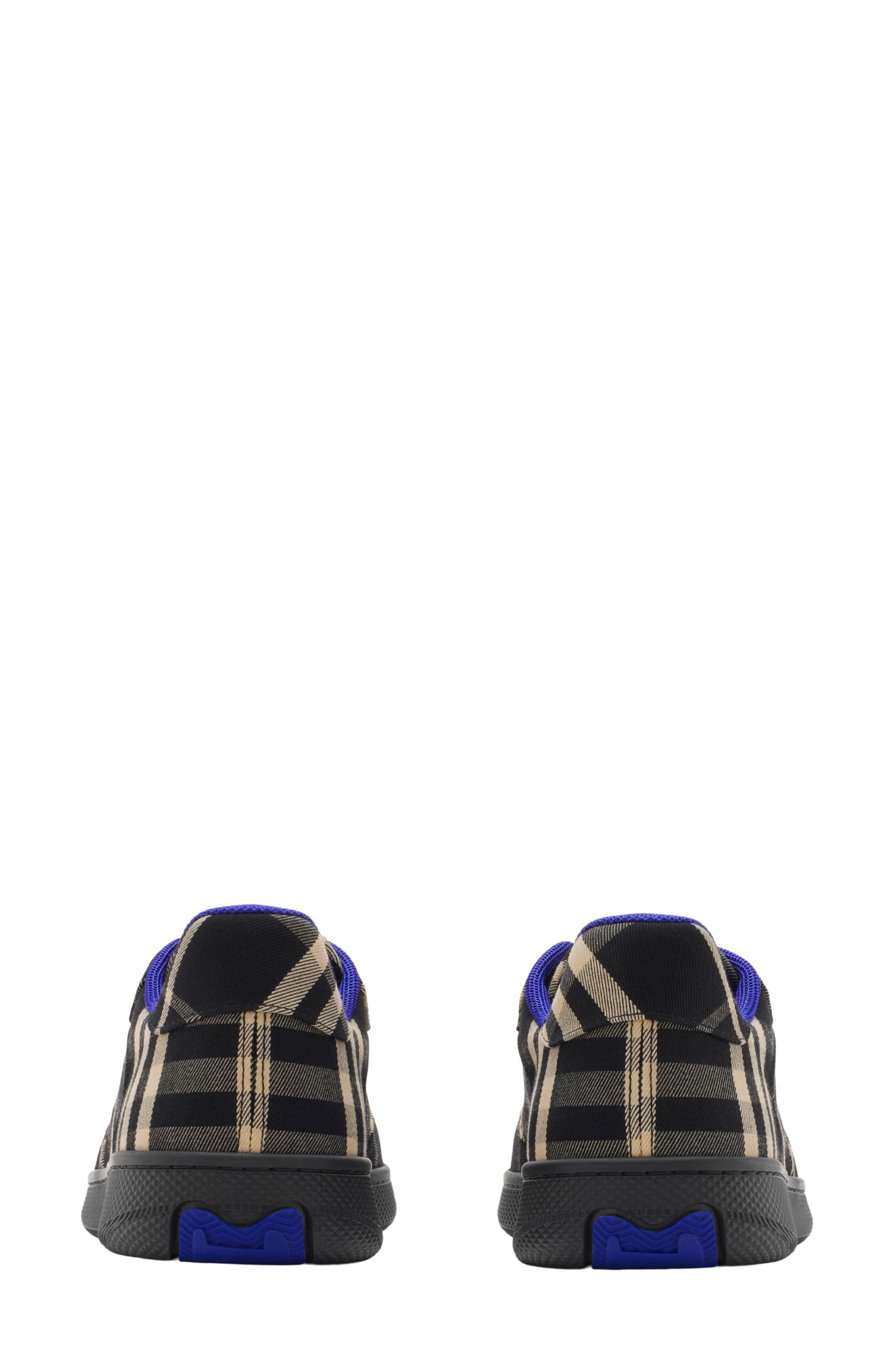 Burberry Terrace Check Sneaker, Alternate, color, Black Check