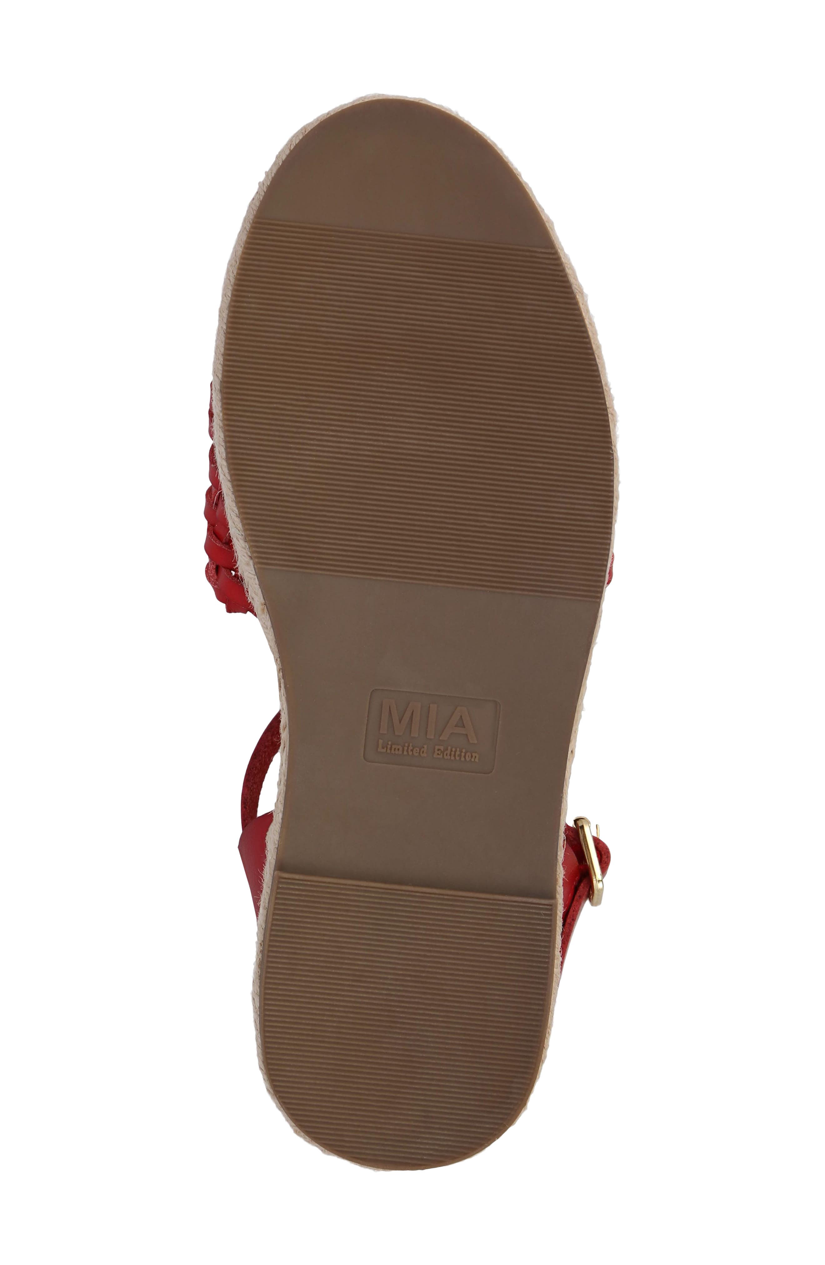 Eshani Ankle Strap Espadrille Sandal, Alternate, color, RED BONANZ