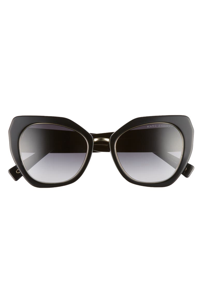 53mm Cat Eye Sunglasses, Alternate, color, WHITE STRIPE