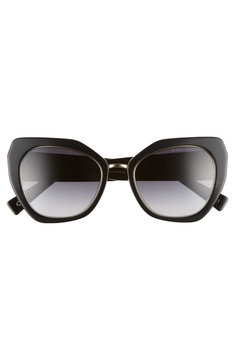 Marc Jacobs 53mm Cat Eye Sunglasses, Alternate, color, 