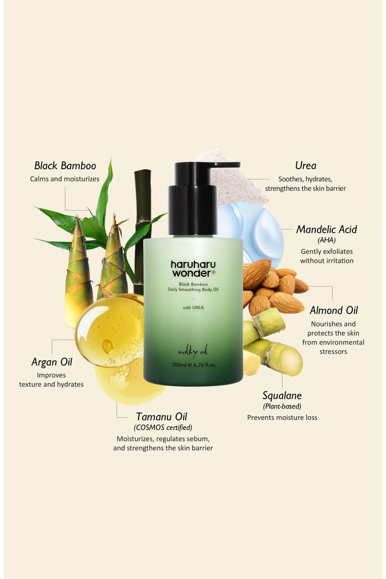 Black Daily Smoothing Body Oil, Alternate, color, None