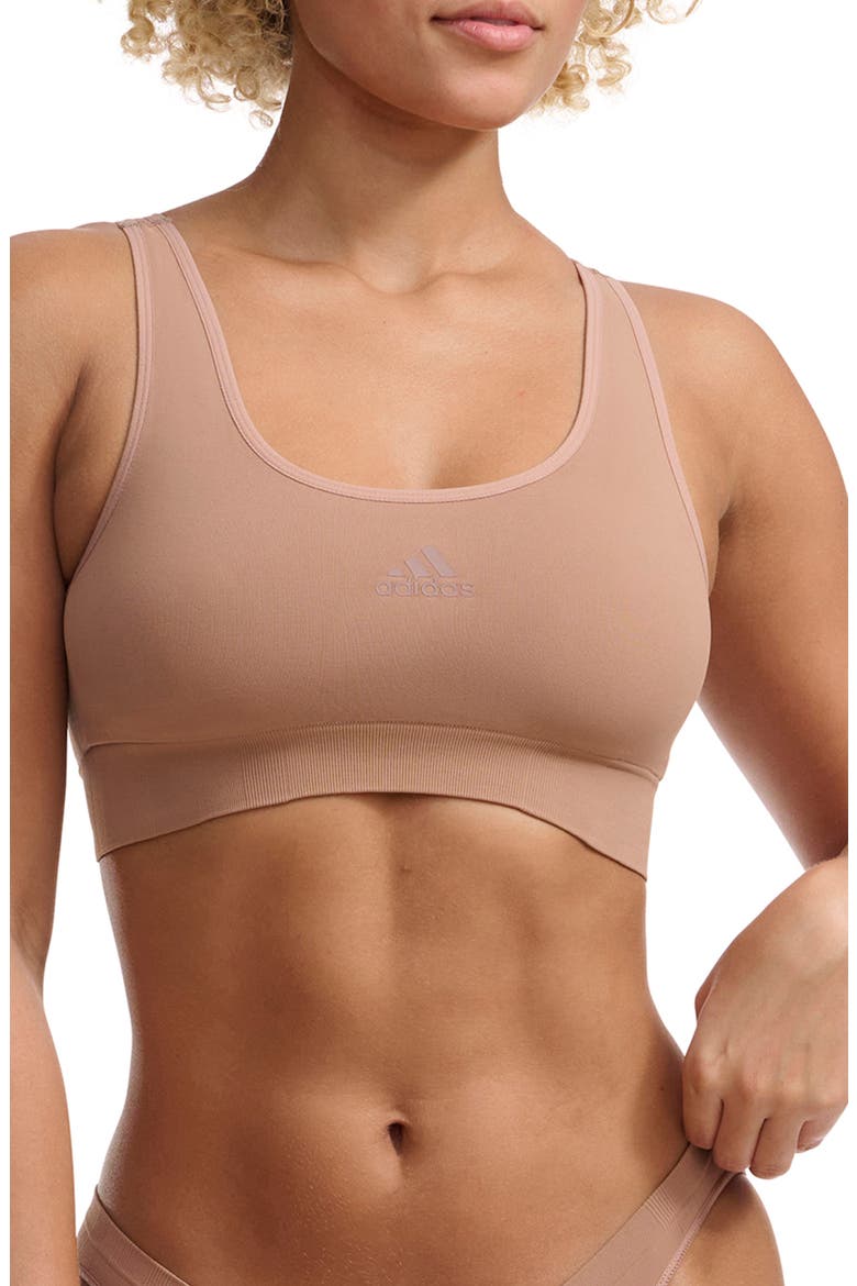 Scoop Lounge Sports Bra, Main, color, TOASTED ALMOND