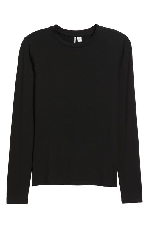 Nordstrom Long Sleeve Crewenck T-shirt In Black
