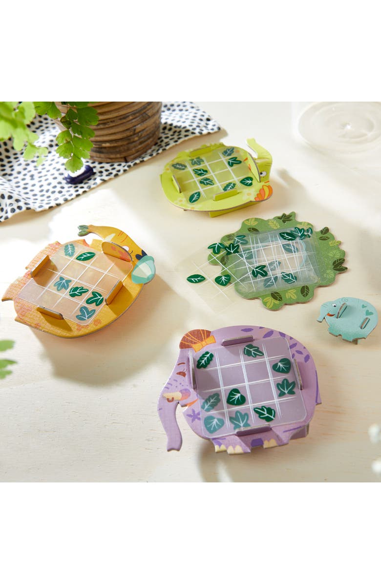 HABA Eager Elephants - Beginner Tile Placement Game for Ages 4+, Alternate, color, Yellow Multi