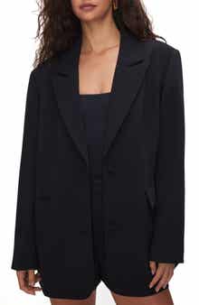 Good American Luxe Suiting Boyfriend Blazer
