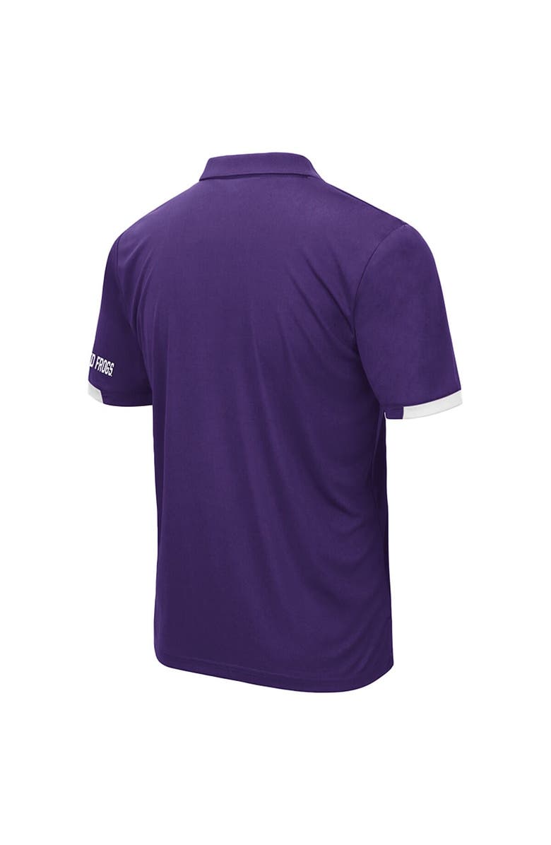 COLOSSEUM Men's Colosseum Purple TCU Horned Frogs Santry Polo, Alternate, color, Purple