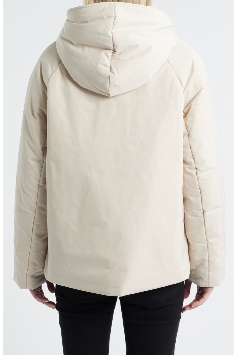 Memory Nylon Water Repellent Reversible Jacket, Alternate, color, PANNA/ BLU