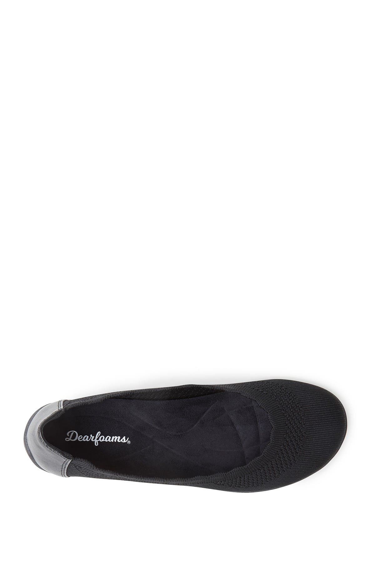 ORIGINAL COMFORT BY DEARFOAMS Misty Scalloped Knit Ballet Flat, Alternate, color, 