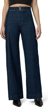 Joe's Seamed Wide Leg Denim Trouser Jeans