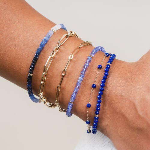 The Lovery Fine Jewelry Blue Sapphire Ombre Bead Bracelet