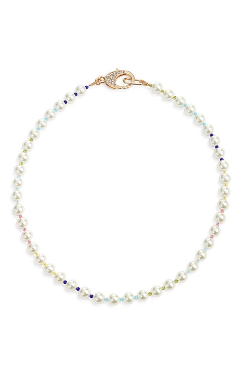 Nordstrom Faux Pearl Necklace In White