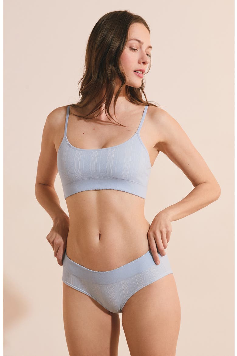 Daily Seamless Boyshorts, Alternate, color, BLEU