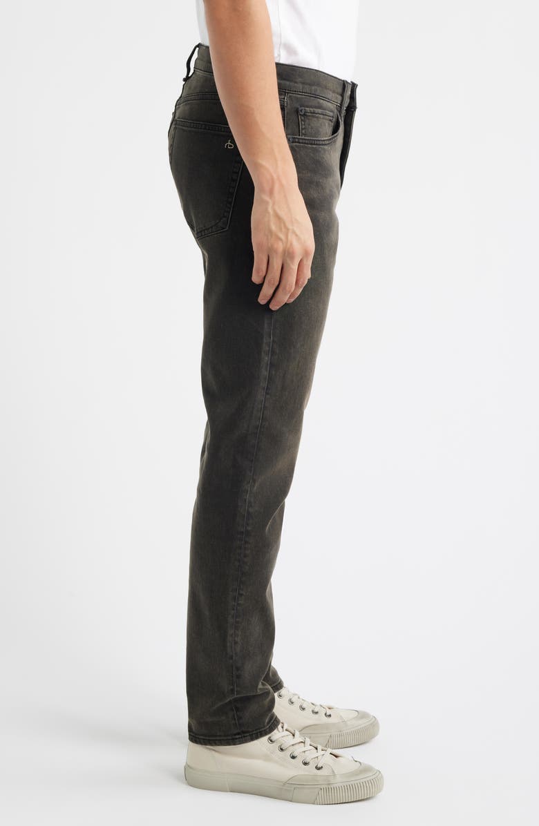 rag & bone Fit 2 Authentic Stretch Slim Fit Jeans, Alternate, color, Washed Black/ Brown