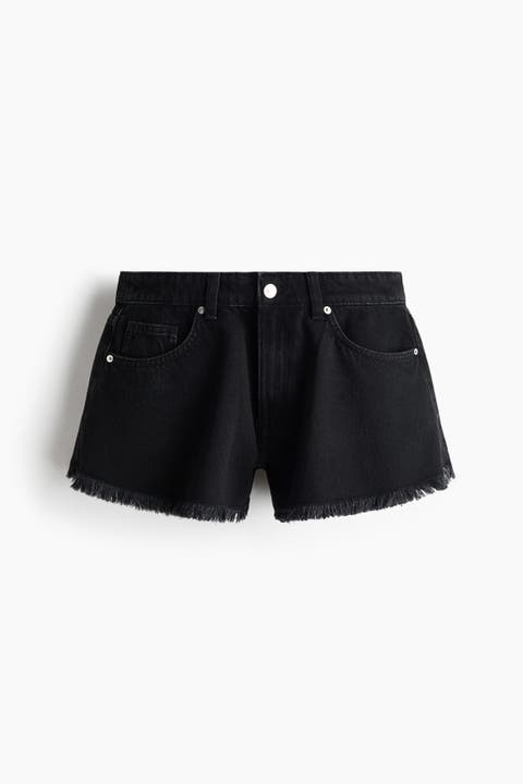 Frayed Denim Shorts