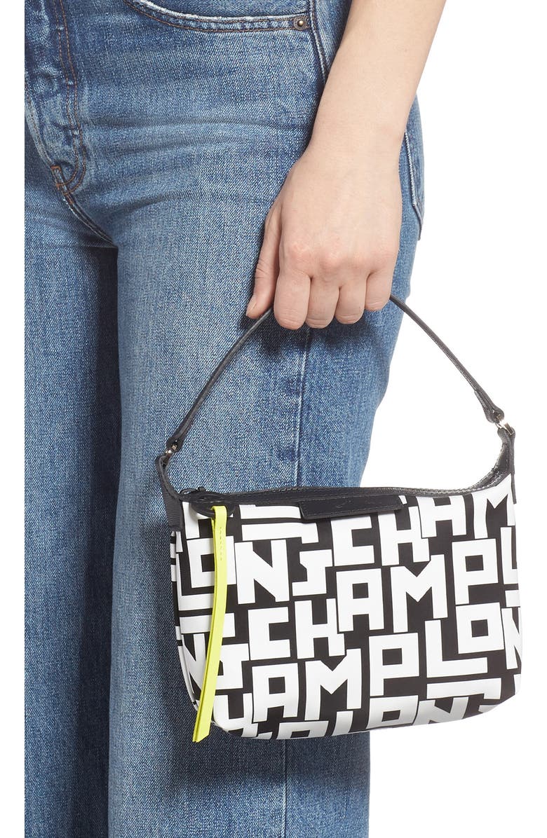 Longchamp Lonchamp Mini Le Pliage Logo Nylon Shoulder Bag, Alternate, color,