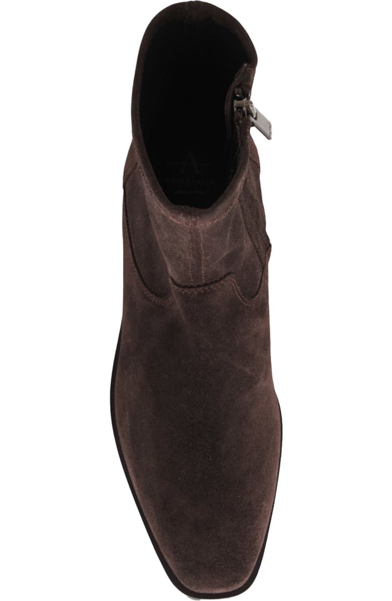 Aquatalia Roza Weatherproof Sock Bootie, Alternate, color, Mocha Suede