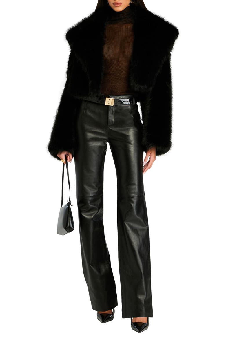 Retrofête Adelina Leather Pant, Main, color,