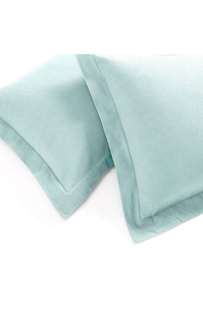 Superior Cotton Flannel Paisley Duvet Set, Alternate, color, Light Blue