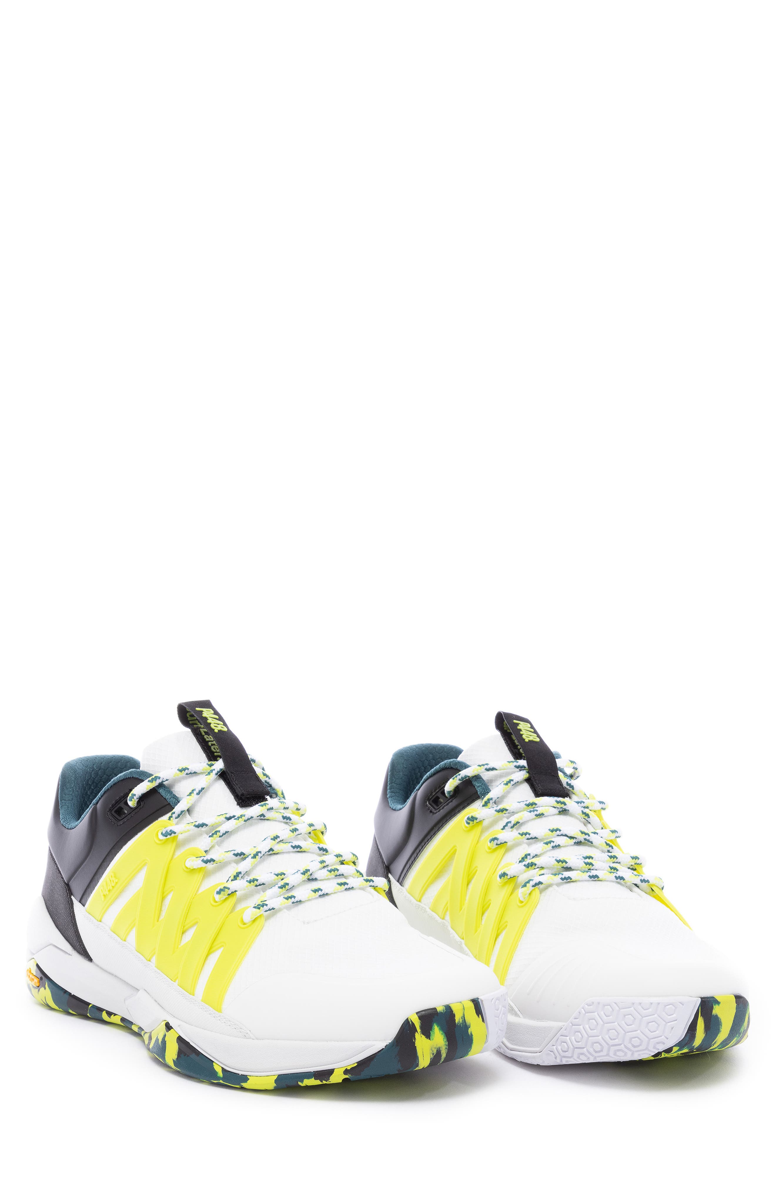 P448 Court Sneaker, Main, color, Black-White-Lime