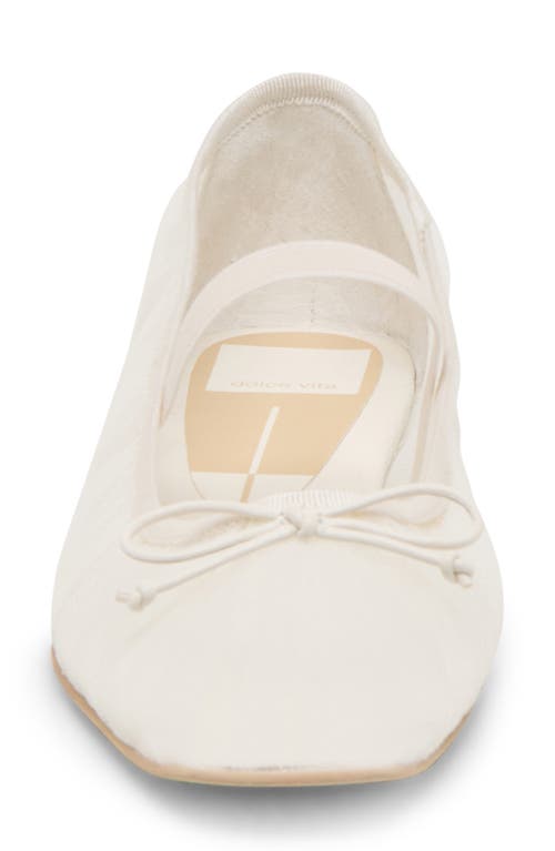 Dolce Vita Raeven Ballet Flats White Tulle