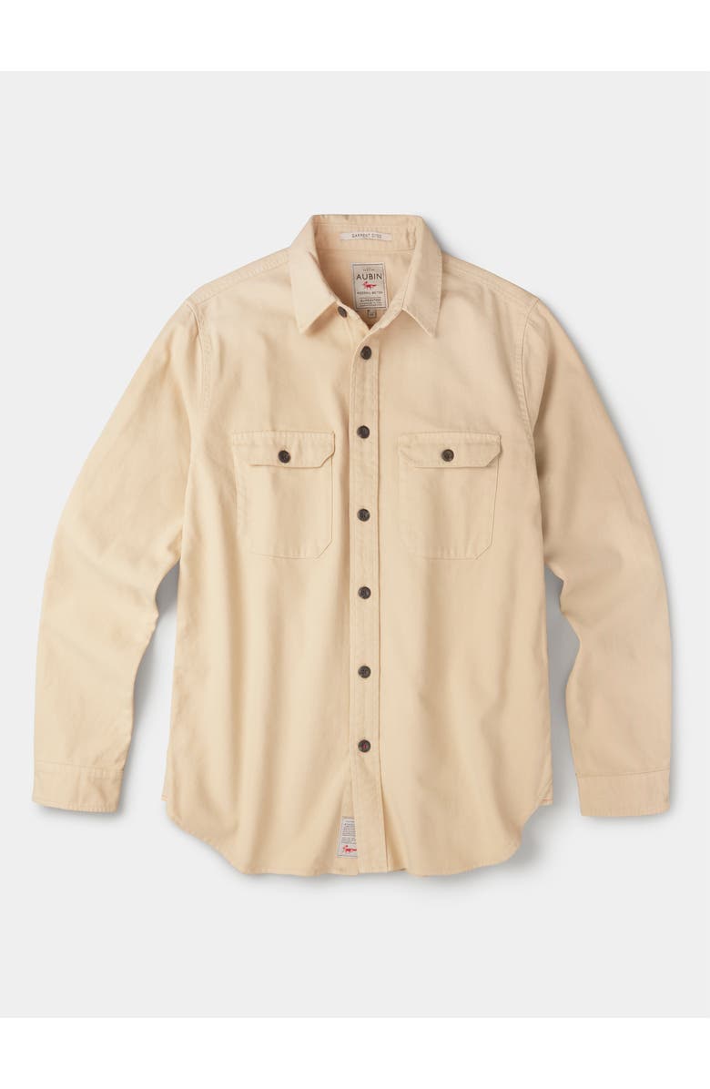 Aubin Henderson Canvas Relaxed Fit Overshirt, Alternate, color, Sand