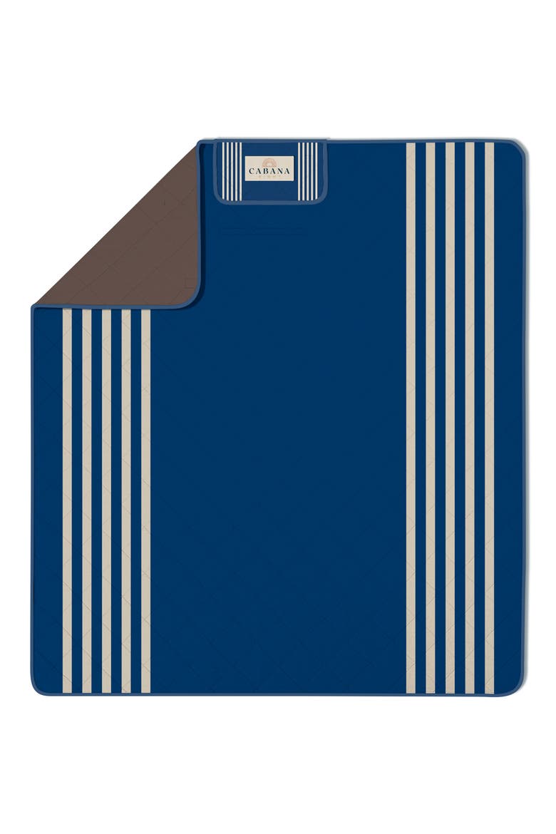 Packable Beach Blanket, Main, color, NAVY